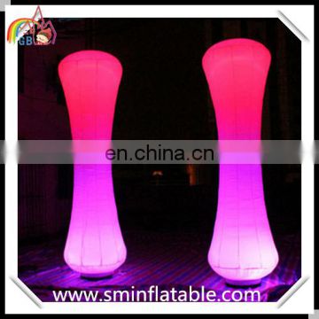 Popular inflatable lighting cylinder, led lighted cone for party celebration, stage inflatable led column