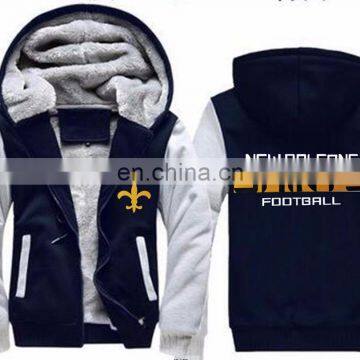 Cool Panthers Jersey American Football Winter Nice Thicken Carolina New Model Team Zip Jacket