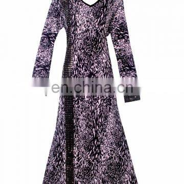 Women's Lycra(Stretchable) Animal Printed Burkha / Stone Embroidery Lycra Zebra Print Burqa (dubai abaya 2017)