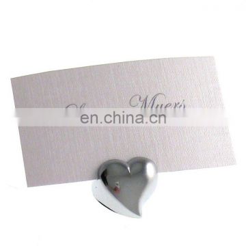 Heart Wedding Favor Place Card Holder