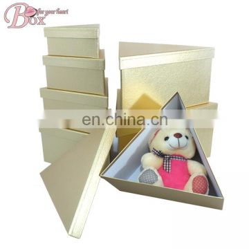 Golden Triangle Cardboard Cosmetic Box