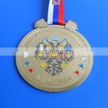 eagle of russia enamel award sports medal, gold medal sports for russia