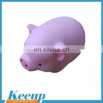 2016 Hot Sale Animal Promotion Pink Pig pu stress ball,anti-stress ball,toy stress ball