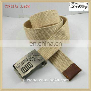 New Fashionable Beige Casual Fabric Belt for Men