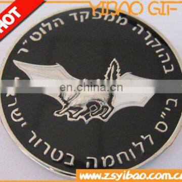 2015 Survenir Metal coins with shinny nickel plated and epoxy coins THE COMMANDER OF C.T.S ISRAEL