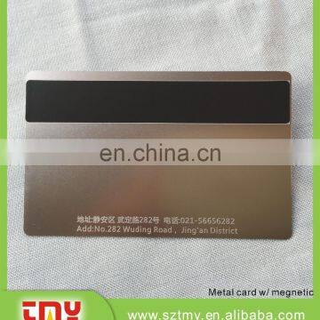 Silver or Gold Metal Printing Magnetic Name Cards photo-2