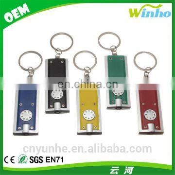Personalised Rectangular Slimlight Led Torch Keyrings