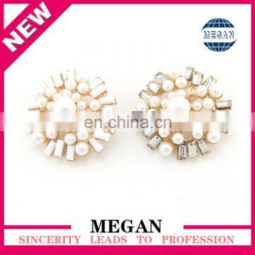 round pearl and rhinestone buttons