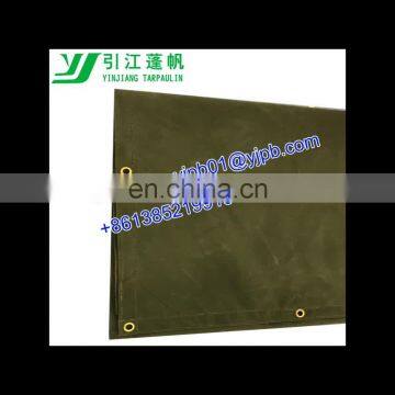 Olive green polyester heavy duty waterproof canvas tarps