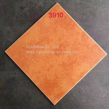 12X12in Orange Yellow Glazed Rustic Ceramic Tile