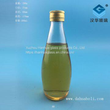 Manufacturer direct selling 300ml fruit juice glass bottle beverage glass bottle manufacturer