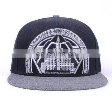 5 panel acrylic custom embroidery snapback caps