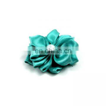 New Handmade Pearl Diamond DIY Headdress Dog Collar and Bow Flower Pet Bows for Hair photo-4