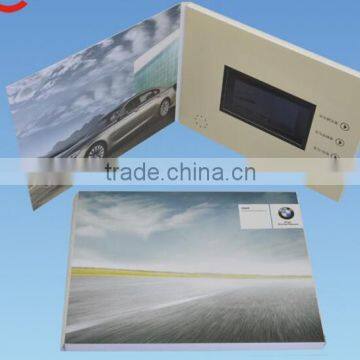 2015 hot sell new invitation lcd video greeting card