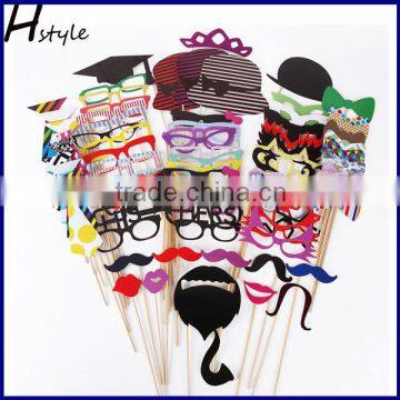 Fanny Photo Booth Props 76PCS DIY Kit for Wedding Birthdays Graduate Party Travel PFB0020