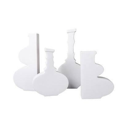 Minimalism White Gourd Frosted Firm Tall Large Ceramic Vase For Living Room Shopping Mall photo-5