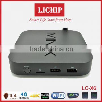 Smart wifi android 4.4 A5 chip 4K 1080P LC- X6 TV box