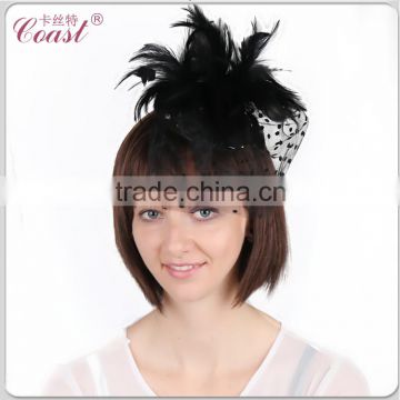 hat sale black decorative modern headwear with clip