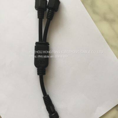 2pin 4pin Black Pigtail Plastics Waterproof IP65 IP67 IP68 LED Connector Male Female Plug With Screw And Nut photo-3