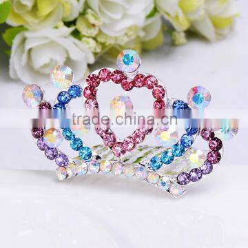 wedding tiara FZZ-250 wholesale Rhinestone color