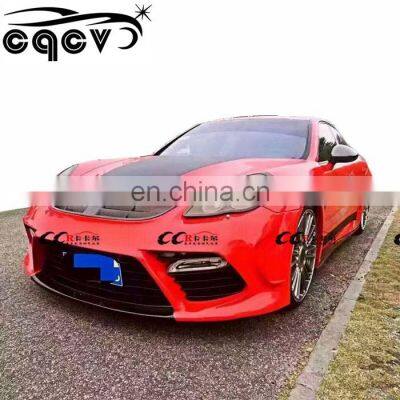 MS Look Wide Front Bumper Rear Bumper Hood for Porsche Panamera 970.1 2011-2013 With Exhaust Fender Flare photo-2