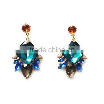 Trends lady fashion jewelry gemstone earrings,crystal earring