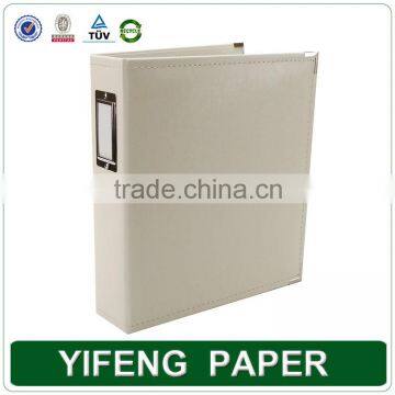 Custom fancy soft leather ring binders wholesale