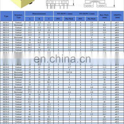 Custom High Frequency SMPS Transformator 12V 24V 220V EE Step Up Down AC Power Electric Ferrite Core Transformer photo-3