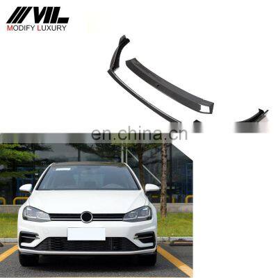 Modify Luxury MK7 Carbon Fiber Front Spolier Lip for VW Volkswagen Golf7.5 R R-line Hatchback 2017-2019