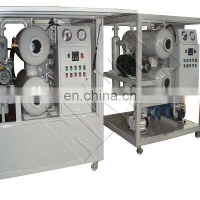 Power Transformer Oil Double Stages Vacuum Oil Filter Machine Transformer Oil Regeneration System photo-2