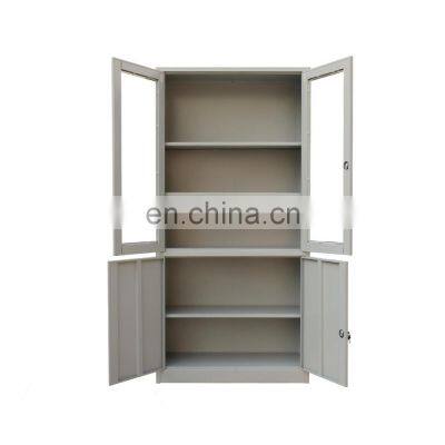 Steel office cupboard design metal glass door file cabinet instructure cabinet instrument cabniet for office use