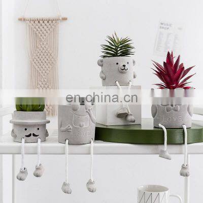 Nordic Ins Wind Simulation of Green Plant Stilts Potted Decoration Clapboard Decoration photo-2