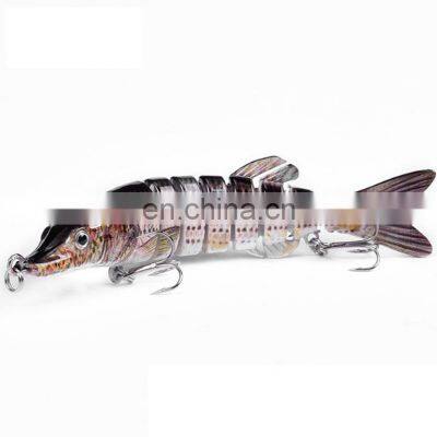 5 Inches 12.5cm 21g 8 Sections All Swimming Depth Artificial Professional Multi-Jointed Pike Fishing Lure photo-5