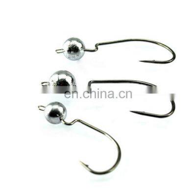 Fishing lead head hooks 3.5g 5g 7g 10g offset  hook carp tackle accessories stainless steel mustad hook