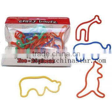 Shapes silicone rubber bands