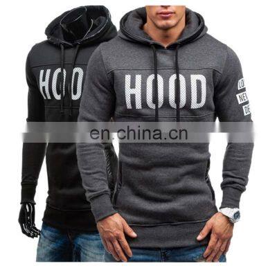 Wholesale custom factory price men's spring and autumn plus size fashion long-sleeved hooded casual sports pullover jogging suit