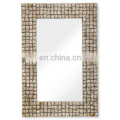 metal enamel tall wall mirror