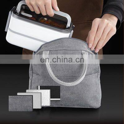 Airtight Modern Portable Eco Friendly Compartment Korean Insulated Custom School Metal Stainless Steel Kids Lunch Box photo-4