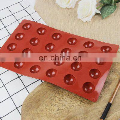Heat Resistance Durable Silicone Mold For Chocolate Desserts Half Circle Cake Baking Mold Silicone Baking Mould Hemisphere photo-2