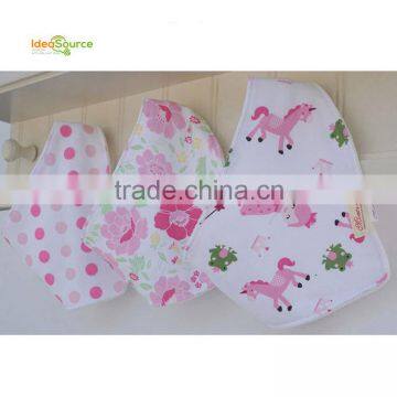 Top Grade 100% Cotton 3pcs Set/lovely Bandana Bibs/new Baby Bibs photo-4