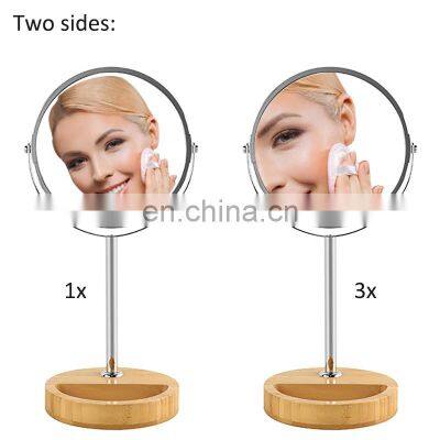 Double Sided Decorative Mirror Vanity Makeup Mirror With Jewelry Lipstick Makeup Storage Box photo-4