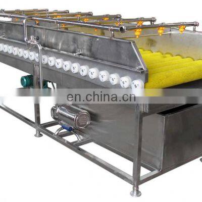 Automatic Root Vegetable Brush Washing and Peeling Machine Auto Vegetables Washer Peeler Brushing Equipment Cheap Price for Sale photo-4