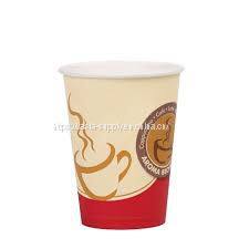 Branded Disposable Custom Printed Single Wall Paper Hot Drink Cup