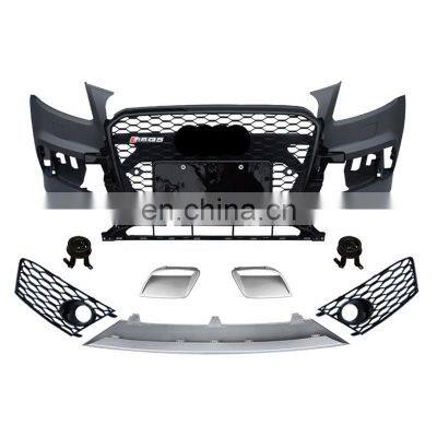 car bodikits factory price RSQ5 for Audi Q5 SQ5 with front bumper grill honeycomb grills mesh radiator Body kits 2013-2017