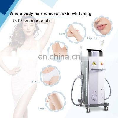 808 Diode Laser Hair Removal Device 755nm Picosecond Laser Skin Rejuvenation Tattoo Removal Black Face Doll Beauty Equipment