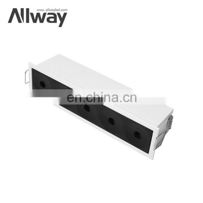 Anti Glare Long Lifespan Laser Blade Indoor Apartment 12W LED Recessed Linear Down Light