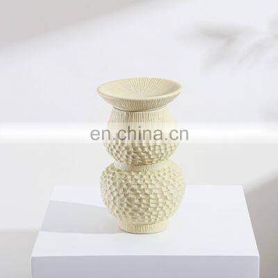 Home Decor Nordic Art Handmade Storage Jar Modern Ceramic Vase