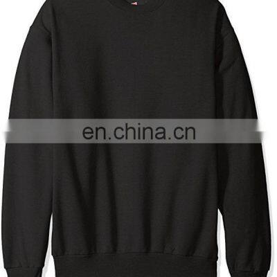 Wholesale Custom Logo Men Black Fashion Long Sleeve Blank Pullover Cotton Crew Neck Quantity Print OEM Customized Design Sweats photo-2