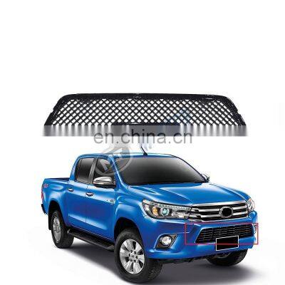 MAICTOP Car accessories Modified gloss black mesh front bumper grill grille for hilux revo 2015-2018