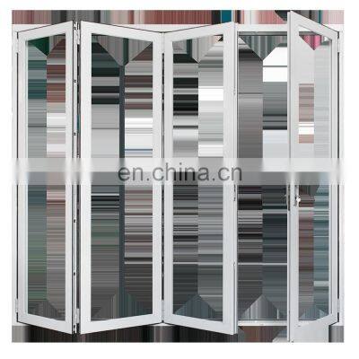NFRC American Standard Double Glass Aluminum Foldable bi Folding Door
